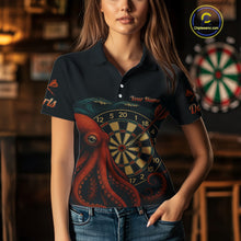 Load image into Gallery viewer, Scarlet Octopus Dart Team Shirt For Women Players – Unique Custom With Player Name NYN0344