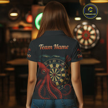 Load image into Gallery viewer, Scarlet Octopus Dart Team Shirt For Women Players – Unique Custom With Player Name NYN0344