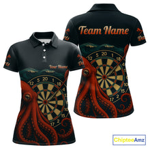 Load image into Gallery viewer, Scarlet Octopus Dart Team Shirt For Women Players – Unique Custom With Player Name NYN0344