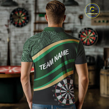 Load image into Gallery viewer, Leafy Whirl Dart Boards Darts Funny Shirt For Men - Custom Team &amp; Player Name NYN0371
