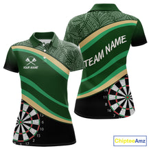 Load image into Gallery viewer, Leafy Whirl Dart Boards Darts Funny Shirt For Women - Custom Team &amp; Player Name NYN0371