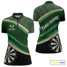 Load image into Gallery viewer, Leafy Whirl Dart Boards Darts Funny Shirt For Women - Custom Team &amp; Player Name NYN0371