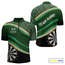 Load image into Gallery viewer, Leafy Whirl Dart Boards Darts Funny Shirt For Men - Custom Team &amp; Player Name NYN0371