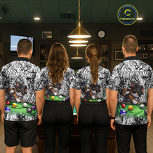 Load image into Gallery viewer, Custom Funny Pooler Cat 8 Ball Pool Billiard Shirt For Women Polo &amp; 1/4 Zip, Billiard Team Jerseys NYN3160