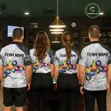 Load image into Gallery viewer, Personalized Colorful Splatter Billiard Balls Shirt For Men Pool Ball 8 Billiard Jersey NYN2311