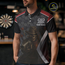 Load image into Gallery viewer, Skull Sheriff Shoots Darts Arrow Darts Shirt For Men - Customizable Name &amp; Team NYN0400