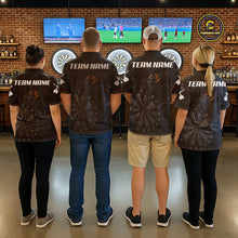 Load image into Gallery viewer, Black Grunge Digital Camouflage Darts Custom Dart Polo Shirt Women Dart Tournament Jerseys NYN2090