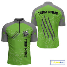 Load image into Gallery viewer, Grey Scratches &amp; White Thunders Men's Darts Shirt - Custom Name For Dart Players NYN0419