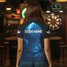 Load image into Gallery viewer, Galaxy-Themed Darts In Space Women's Darts Shirt - Custom Name For Dart Players NYN0422