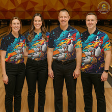 Load image into Gallery viewer, Colorful bowling team shirts custom bowling jerseys for leagues and tournaments