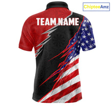 Load image into Gallery viewer, Personalized American Flag Darts Shirt For Men Custom Patriotic US Darts Team Jersey NYN2840
