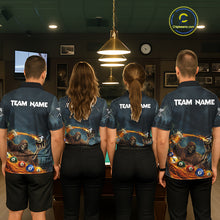 Load image into Gallery viewer, Funny Grim Reaper Play Beer &amp; Pool 8 Ball Men's Billiard Team Shirt Custom Billiard Attire NYN2492