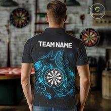 Load image into Gallery viewer, Custom Tiger And Dragon Blue Dartboard Men Darts Polo League Shirts Funny Dart Jerseys NYN2216