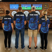 Load image into Gallery viewer, Blue Splatter Funny Eagle Dartboard Darts Polo Shirt For Men Custom Dart Team Jerseys NYN2521