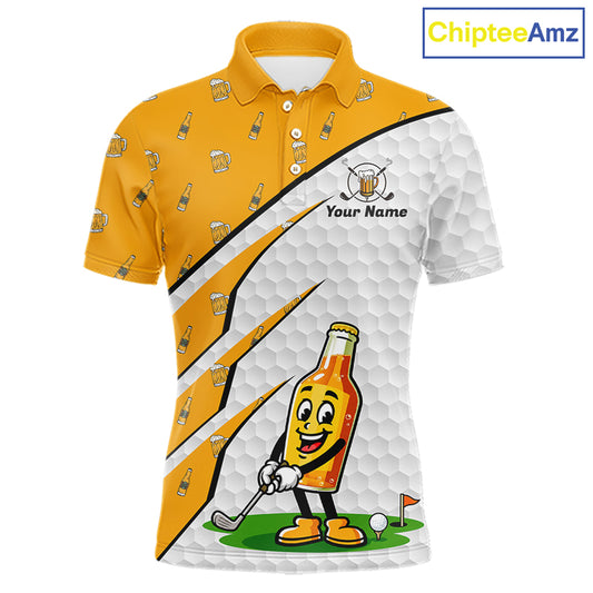 Funny Mens Golf Polo Team Shirt Personalized Cheer Beer Clothing Golf Tops For Golfers NYN3260
