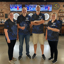 Load image into Gallery viewer, Watering Dartboard Darts Shirt For Men Custom Splatter Blue Hexagon Dart Team Jerseys NYN3117