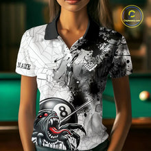 Load image into Gallery viewer, Funny Spider Billiard Pool Shirts For Women Custom Grunge Ball 8 Billiard League Jerseys NYN2304