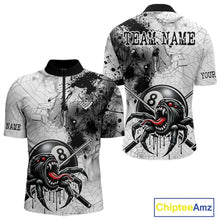 Load image into Gallery viewer, Funny Spider Billiard Pool Shirts For Men Custom Grunge Ball 8 Billiard League Jerseys NYN2304