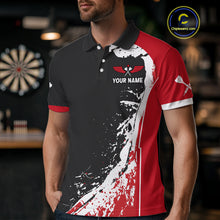 Load image into Gallery viewer, Fiery Rooster Fury Dart Arrow Men&#39;s Funny Darts Shirt - Custom Name For Darts Jersey NYN0477