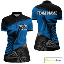 Load image into Gallery viewer, Custom Women's Darts Shirt With Silver Dart Arrows Hitting Dartboard, Darts Jersey NYN0285