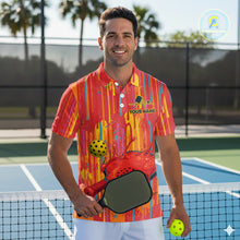 Load image into Gallery viewer, Custom Dripping Pickleball Paddle &amp; Ball Jerseys Men Splashed Colorful Pickleball Shirt NYN2223