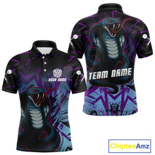 Load image into Gallery viewer, Fierce Cobra Multi Color Grunge Men's Dart Shirt - Custom Name For Darts Jersey NYN0456