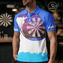 Load image into Gallery viewer, Colorful Grunge Dartboard Custom Polo Shirt For Men - Darts Team Jersey NYN0710
