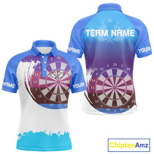 Load image into Gallery viewer, Colorful Grunge Dartboard Custom Polo Shirt For Men - Darts Team Jersey NYN0710
