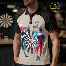 Load image into Gallery viewer, Human Play Darts Custom Colorful Darts Polo Shirt For Men - Darts Team Jersey NYN0729