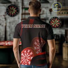 Load image into Gallery viewer, Three Red-Dartboard 3D Tribals Dart Shirt For Men - Custom Name &amp; Team Jersey NYN0624
