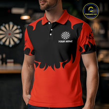 Load image into Gallery viewer, Maroon Phoenix Wings Dart Arrow Darts Shirt For Men - Custom Team &amp; Player Name NYN0364