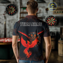 Load image into Gallery viewer, Phoenix Flame Dartboards Men's Darts Shirt - Custom Name &amp; Team Jersey | Opt1 - Orange  NYN0636