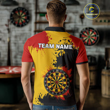 Load image into Gallery viewer, Colorful Grunge Pattern &amp; Dartboard, Darts Team Shirt For Men – Customizable Name NYN0388