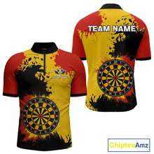 Load image into Gallery viewer, Colorful Grunge Pattern &amp; Dartboard, Darts Team Shirt For Men – Customizable Name NYN0388