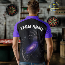 Load image into Gallery viewer, Masterful Hand Galaxy Men's Darts Shirt - Custom Name Cosmic Dartboard Jersey NYN0407