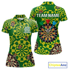 Load image into Gallery viewer, Multi Color Dartboard &amp; Dart Arrows Women's Darts Shirt - Custom Name For Darts Jersey NYN0425