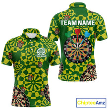 Load image into Gallery viewer, Multi Color Dartboard &amp; Dart Arrows Men's Darts Shirt - Custom Name For Darts Jersey NYN0425