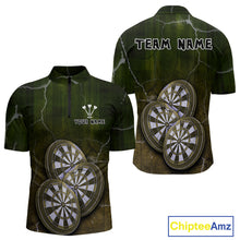 Load image into Gallery viewer, Triple Dartboards Custom Grunge Darts Team Shirt For Men | Opt2 - Yellow Green NYN0679
