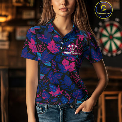 Floral Fury Bull Dartboard - Women's Colorful Darts Shirt - Custom Name For Players NYN0486