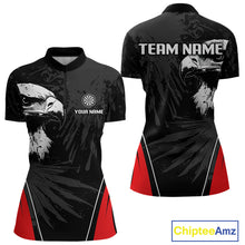 Load image into Gallery viewer, Custom Women's Darts Jersey Grunge Eagle And Dartboard Design For Darts Team NYN0272