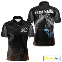Load image into Gallery viewer, Men's Custom Darts Jersey With Thunder Wolfs &amp; Dark Geometric Pattern NYN0283
