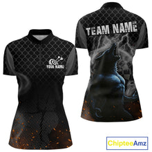 Load image into Gallery viewer, Women's Custom Darts Jersey With Thunder Wolfs &amp; Dark Geometric Pattern NYN0283