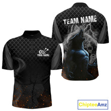 Load image into Gallery viewer, Men's Custom Darts Jersey With Thunder Wolfs &amp; Dark Geometric Pattern NYN0283