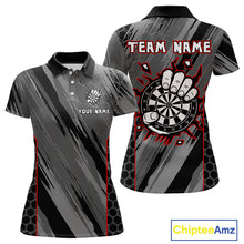 Load image into Gallery viewer, Women’s Custom Darts Shirt - Cracked Dartboard In Grip | Name Personalization NYN0318