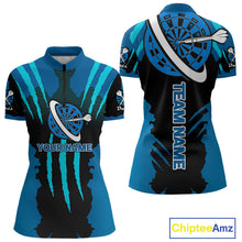 Load image into Gallery viewer, Blue Darts Shirt With Claw Mark Design – Custom Team &amp; Name Shirt For en NYN0340