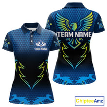 Load image into Gallery viewer, Colorful Phoenix Halftone Pattern Darts Shirt For Women - Custom Team &amp; Player Name NYN0356