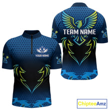Load image into Gallery viewer, Colorful Phoenix Halftone Pattern Darts Shirt For Men - Custom Team &amp; Player Name NYN0356