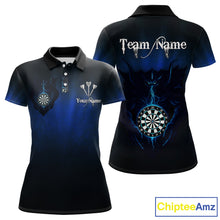 Load image into Gallery viewer, Lightning Dartboard Women's Darts Polo Shirt Custom Name For Players - Darts Jersey NYN0734