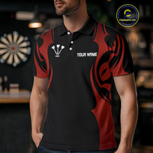 Load image into Gallery viewer, Custom Men's Darts Shirt With Red And Darkness Dartboards, Darts Team Jersey NYN0297