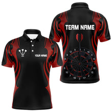 Load image into Gallery viewer, Custom Men's Darts Shirt With Red And Darkness Dartboards, Darts Team Jersey NYN0297